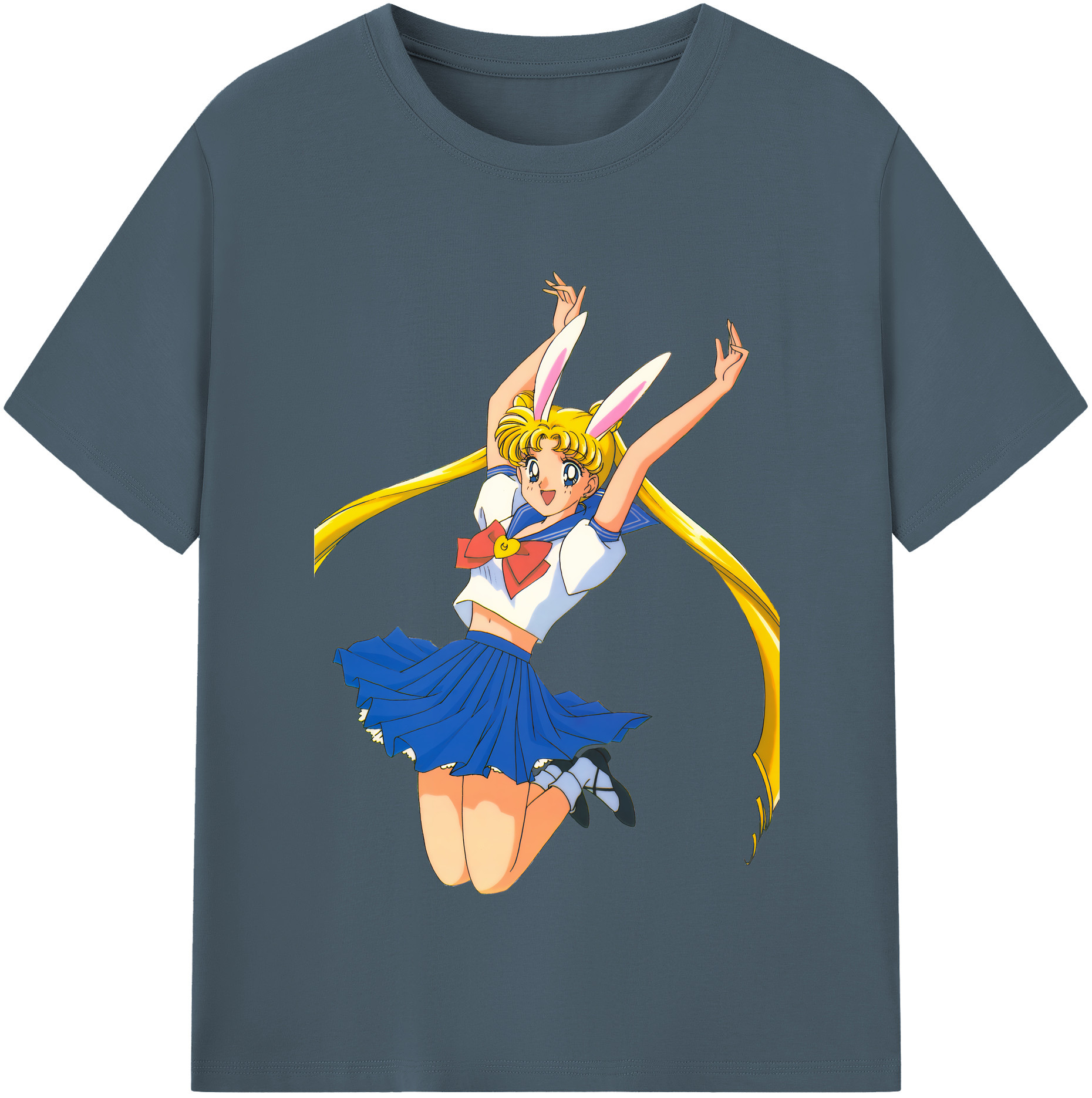 （画像用） 美少女戦士セーラームーン 愛野 美奈子 あいの みなこ Sailor Moon Aino Minako 綿100％半袖Tシャツ（フロントプリント）